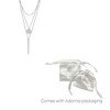 Adornia Tarnish Resistant Silver Plated Layered Pendant Necklace Set - 3 of 3