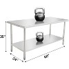 Stainless Steel NSF Commercial Work Prep Table Height Adjustable - 2 of 4