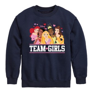 Boys' - Disney - Team Girls Graphic Long Sleeve Fleece Sweatshirt - 1 of 4