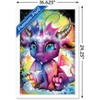 Trends International Sheena Pike - Rainbowcorn - Lil DragonZ Framed Wall Poster Prints - 3 of 4