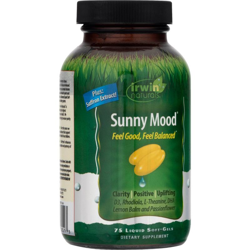 Irwin Naturals Sunny Mood Dietary Supplement Liquid Softgels - 75ct, 6 of 7