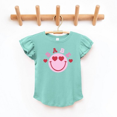 The Juniper Shop Babe Smile Toddler Flutter Sleeve Tee