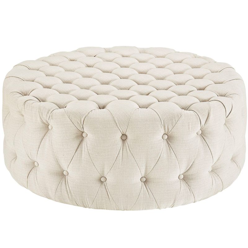 Amour Upholstered Fabric Ottoman - Modway, 1 of 7