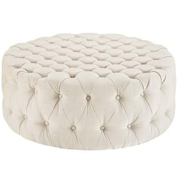 Amour Upholstered Fabric Ottoman - Modway