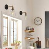 Industrial Wall Light  with Black and Brass Vintage Light Fixture, Farmhouse Style - 4 of 4
