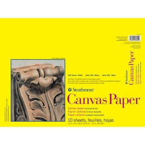 Strathmore 300 Series Canvas Paper Pad, Glue Binding, 10 Sheet, 12x16 inch, 1 Count - 1 of 2