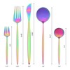 REGALWOVEN Stainless Steel Mirror Polished Flatware Set 5 Pcs 1 Set - 2 of 4