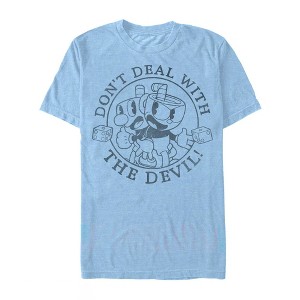 Men's Cuphead Don't Deal with the Devil Frame T-Shirt - 1 of 3