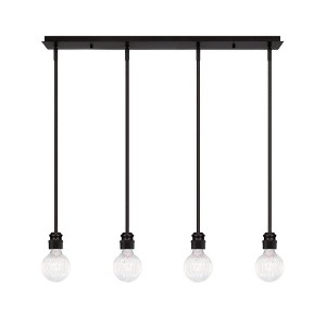 Toltec Lighting Edge 4 - Light Chandelier in  Espresso - 1 of 1