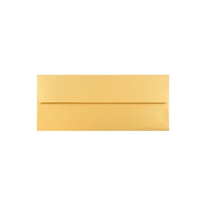 JAM Paper #10 Metallic Business Envelopes 4.125 x 9.5 Stardream Gold SD5360