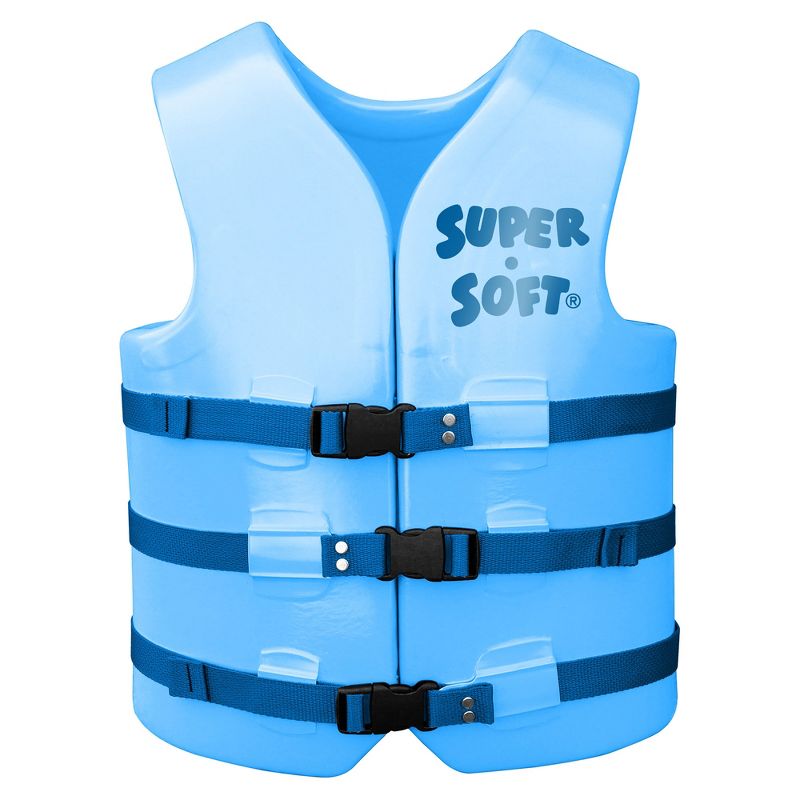 TRC Recreation Super Soft Vinyl Coated Foam USCG Approved Type III PFD Adult Water Safety Life Jacket Swim Vest, 1 of 7