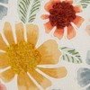 Saro Lifestyle Beautiful Embroidered Floral Pillow Cover, 20"x20", Multicolored - 3 of 4