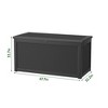 Wooakway 260 Gallon Waterproof All-Weather Storage Box Deck Box Indoor and Outdoor Use - 4 of 4