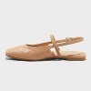 Women's Vada Slingback Scrunch Toe Flats - A New Day™ - 2 of 4