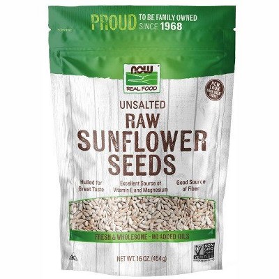 Sunflower Seeds Hulled Raw by Now Foods  -  1 lb Seed