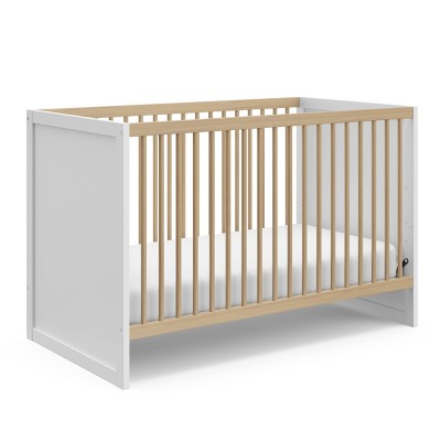 Image of Storkcraft Calabasas 3-In-1 Convertible Crib - White/Driftwood