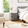 Mr Ironstone Dresser for Bedroom Nightstand Small Dressers Chest of Drawers End Table for Living Room, Closet Dresser with 2 Storage Drawers, Gray - 2 of 4