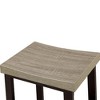 Simple Relax 5 Piece Counter Height Table Set in Natural Tone and Gray Finish - 4 of 4