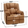 NicBex Swivel Recliner Chair Rocking Chair Reading Chair Armchair Comfy Chair in Fabric for Living Room, Bedroom - 3 of 4