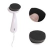 Unique Bargains Soft ABS Nylon Wool Cleansing Brush with Curved Handle White Black 1 Pc - 3 of 4