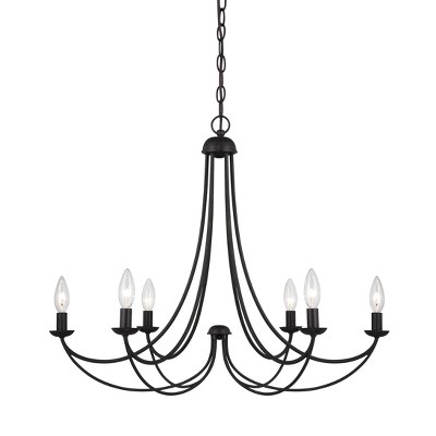 Imperial Bronze 6-Light Steel Chandelier
