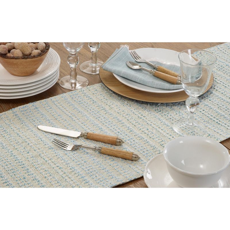 Saro Lifestyle Table Runner With Woven Line Design, 5 of 6