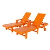 WestinTrends Ashore 2 Piece Reclining Chaise Lounge With Arms & Wheels - 4 of 4