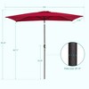 Sonkuki 10×6.5FT Rectangular Patio Umbrella with 200gsm Solution-Dyed Fabric - 3 of 4