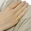 Wrapables Gold Tone Stackable Initial Letter Ring Size 6 - 4 of 4