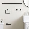 5-Piece Bathroom Hardware Set SUS304 Stainless Steel Towel Bar, Toilet Paper Holder, Robe Hook, Modern Design - 2 of 4