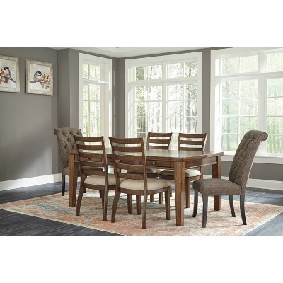 Elegant Linen Upholstered Parsons Side Chair with Metal Accents