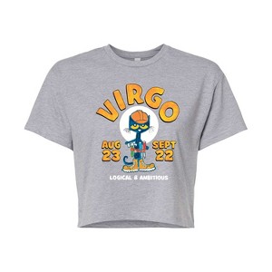 Women's - Pete the Cat - Virgo Cropped Graphic T-Shirt - 1 of 4
