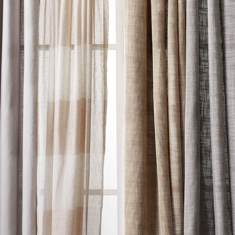 1pc Light Filtering Solid Window Curtain Panel - Threshold™, 5 of 13