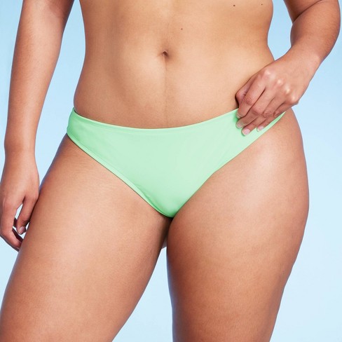 Women's Ultra Cheeky Bikini Bottom - Wild Fable™ Green M