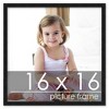 PosterPalooza | Square Simple Black Picture Frame - UV Acrylic, Foam Board Backing, Hanging Hardware - 2 of 4