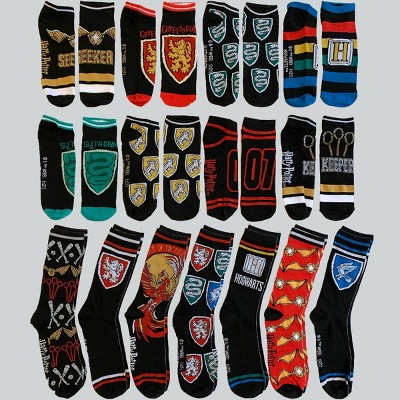 Men's Harry Potter Crests 15 Days of Socks Advent Calendar 15pk - 6-12