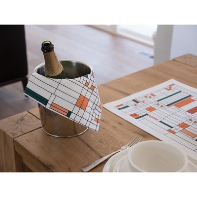 Frank Lloyd Wright Set Of 4 Printed Napkins - Thumbnail 3