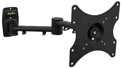 Manhattan TV & Monitor Mount, Wall, Full Motion, 1 screen, Screen Sizes:  23-42, Black, VESA 75x75 to 200x200, Max 20kg, Tilt & Swivel with 3  Pivots, Lifetime Warranty bracket - for LCD TV