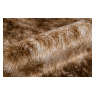 Acadia Brindle Brown Faux Hide Animal Print Area Rug