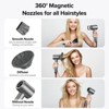 High-Speed Hair Dryer with 150,000 RPM Brushless Motor, 500M Negative Ions, Fast Dry, Lightweight, Quiet Blow Dryer with Diffuser & Magnetic Nozzle - 4 of 4