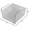 YBM Home Silver Mesh Under Shelf Storage Basket Organizer, Pack of 12 - 2 of 4