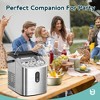 EUHOMY 26.5lbs Stainless Steel Countertop Ice Maker Machine with Handle,  9 Cubes in 6 Mins, Portable Ice Maker with Basket and Scoop - 4 of 4