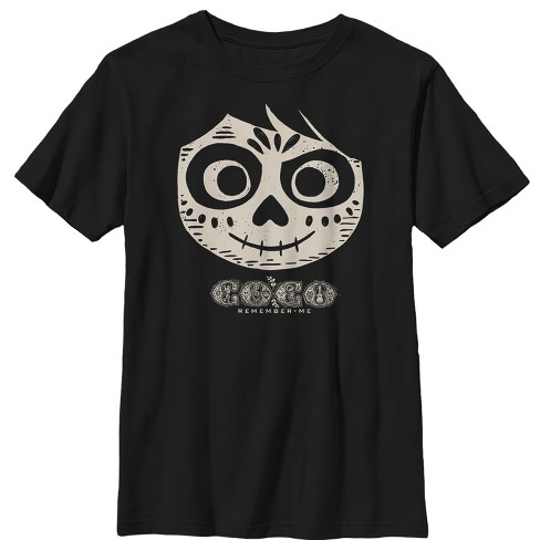 Fifth Sun Kids Coco Coco Skull Slim Fit Short Sleeve Crew Graphic Tee Black X Large Target - black skeleton t shirt roblox