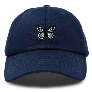 Dalix Butterfly Embroidered Cap Cotton Baseball Hat Garden Womens - 1 of 4