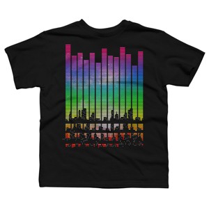 Boy's Design By Humans Music City By clingcling T-Shirt - 1 of 4
