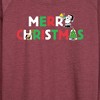 Women's - Peanuts - Merry Christmas Stacked Lightweight French Terry Slouchy - 2 of 4