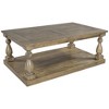 2 Tier Coffee Table, 45" Rectangular Center Table with Storage Shelf, Wooden Sofa Side Table, TV Stand End Table for Living Room Bedroom Office - 3 of 4