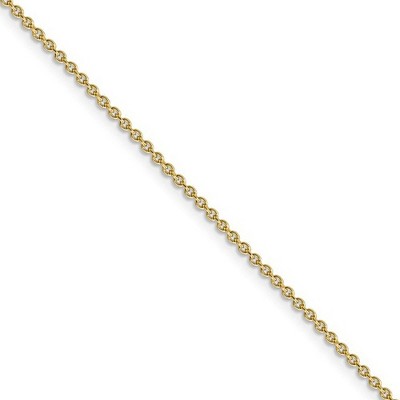 Black Bow Jewelry 1.8mm 14k Yellow Gold Polished Round Cable Chain Necklace