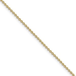 Black Bow Jewelry 1.8mm 14k Yellow Gold Polished Round Cable Chain Necklace - 1 of 4