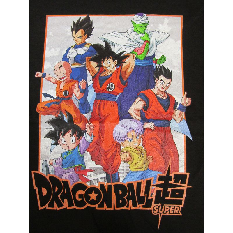 Dragon Ball Super Group Art Men's Black T-shirt, 2 of 3
